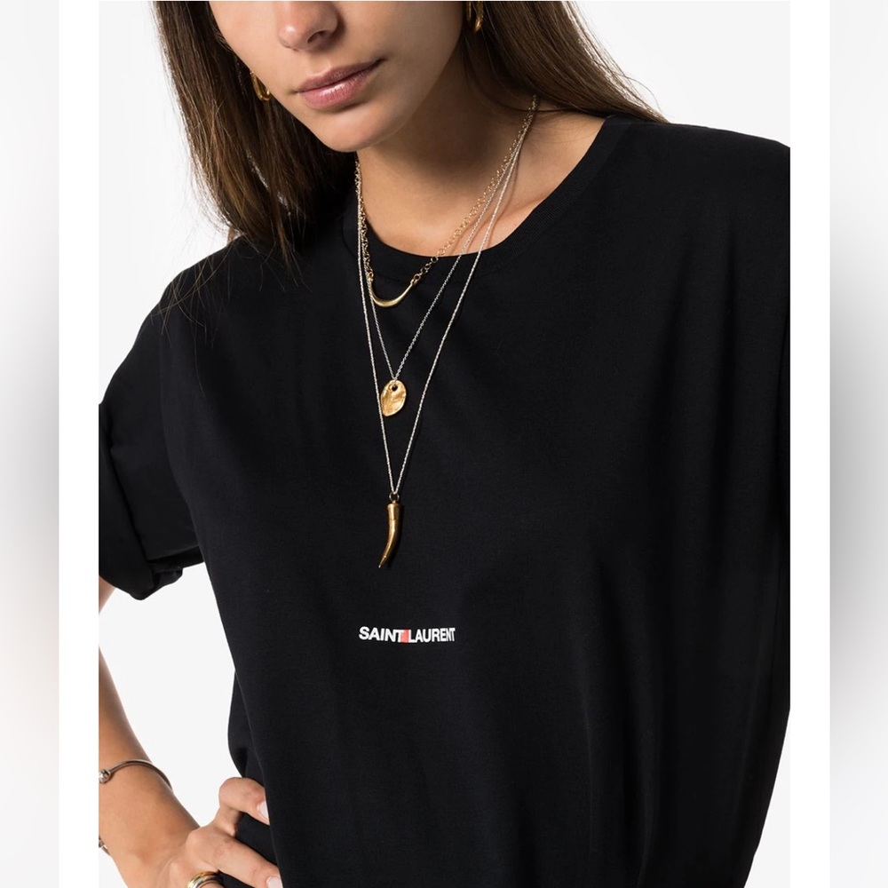 ✨YSL BLACK LOGO TEE✨